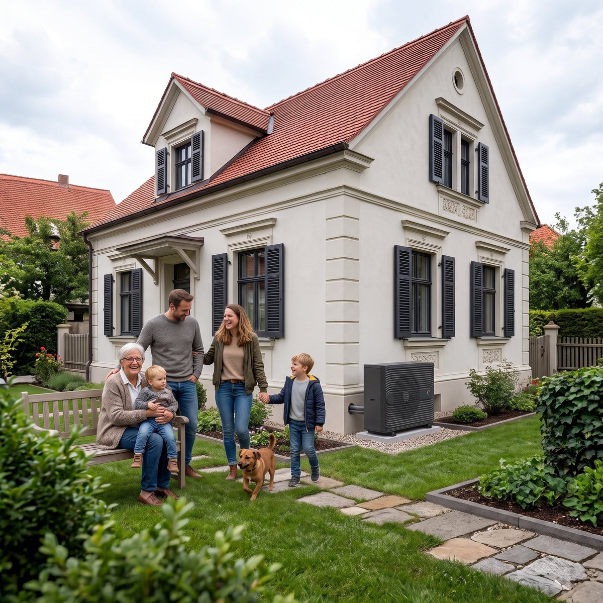 FoxAir Wärmepumpe am Einfamilienhaus