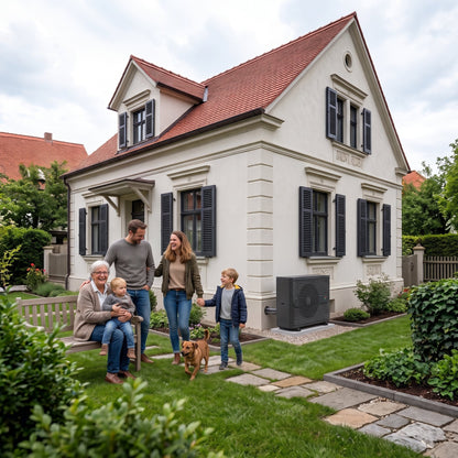 FoxAir Wärmepumpe am Einfamilienhaus