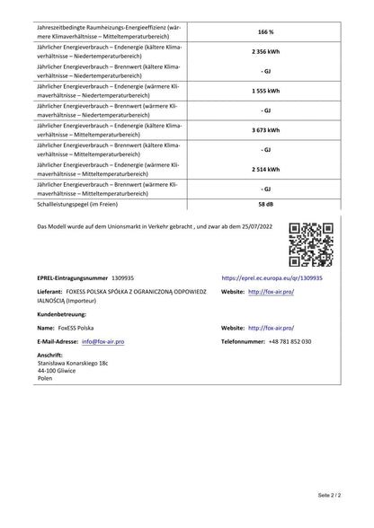 Produktdatenblatt FoxAir BL-8-1 Seite 2