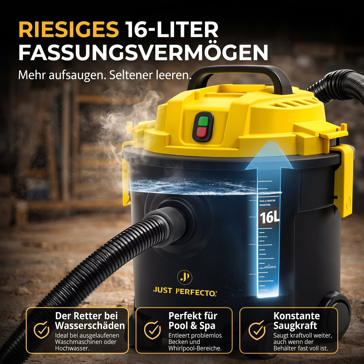 Industriestaubsauger Nass Staubsauger beutellos Industriesauger Asche
