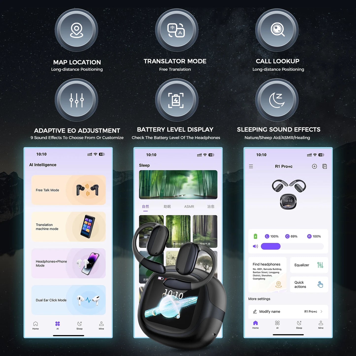 GlobeBuds R1pro | AI Übersetzer Kopfhörer 135 Sprachen