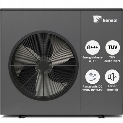 Wärmepumpe 6kW für Alt-/Neubau R32 Monoblock Luft Warm Wasser Effizient & Leise