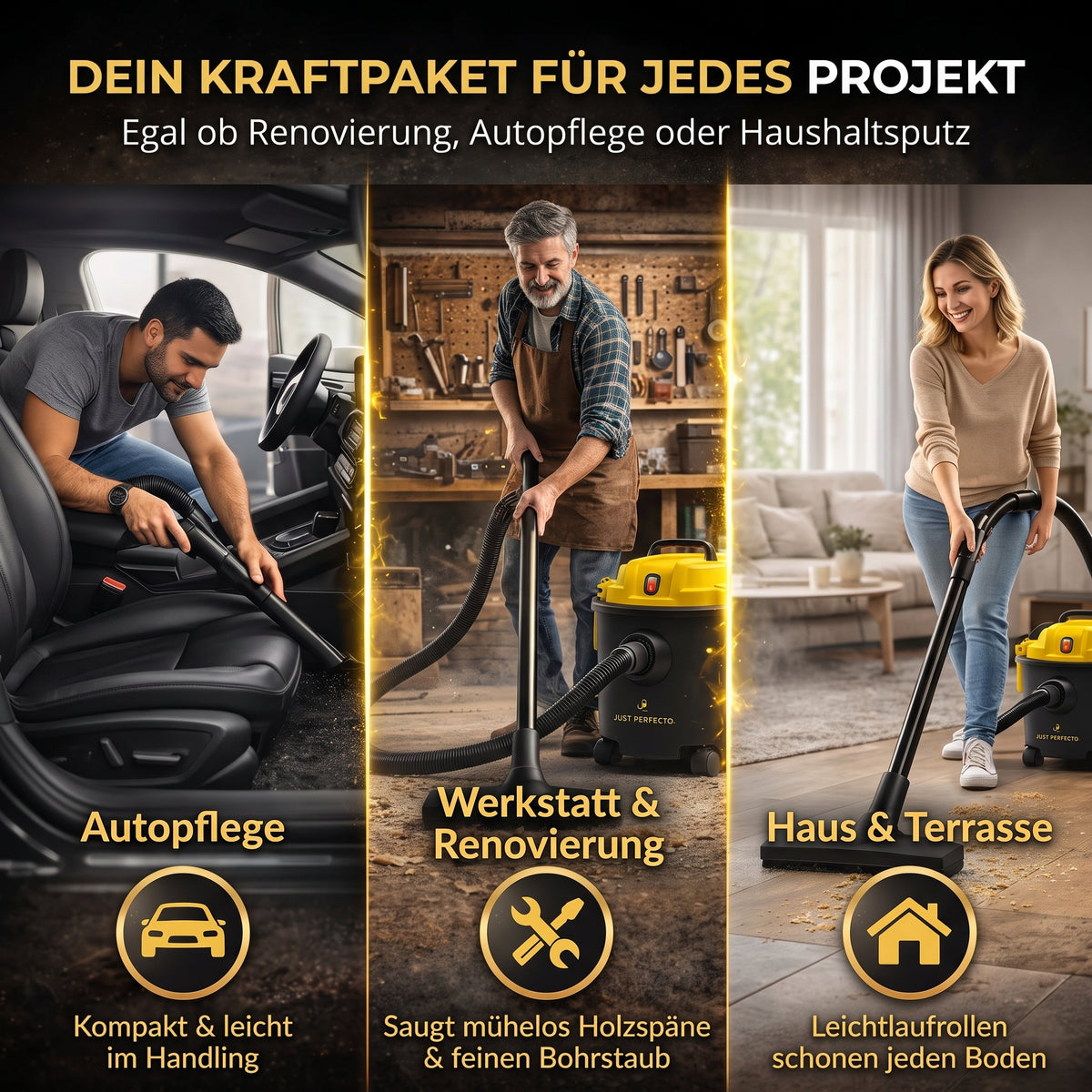 Industriestaubsauger Nass Staubsauger beutellos Industriesauger Asche