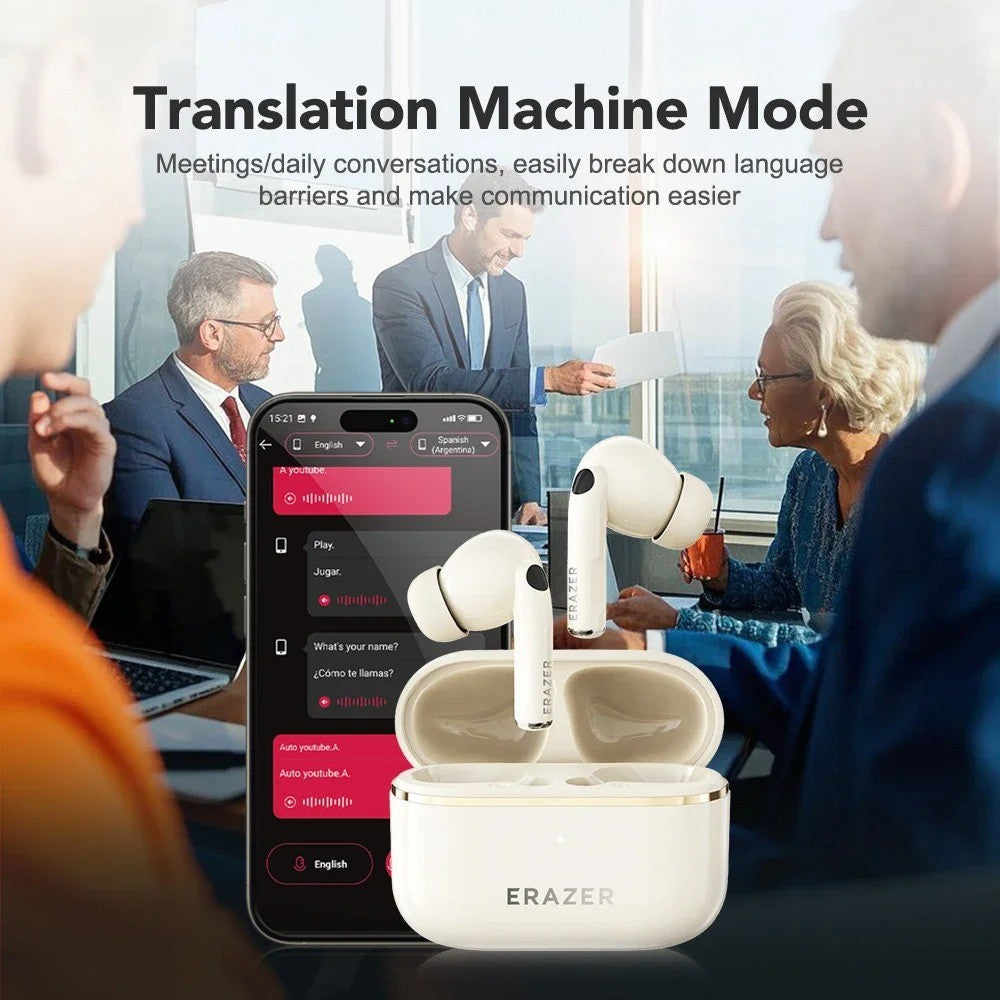 134 Sprachen AI Übersetzer Ohrhörer Echtzeit Übersetzer Kopfhörer Smart Voice
