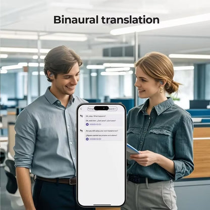 ERAZER 135 Sprachen AI Echtzeit Übersetzer Kopfhörer  | KI Translator Kopfhörer