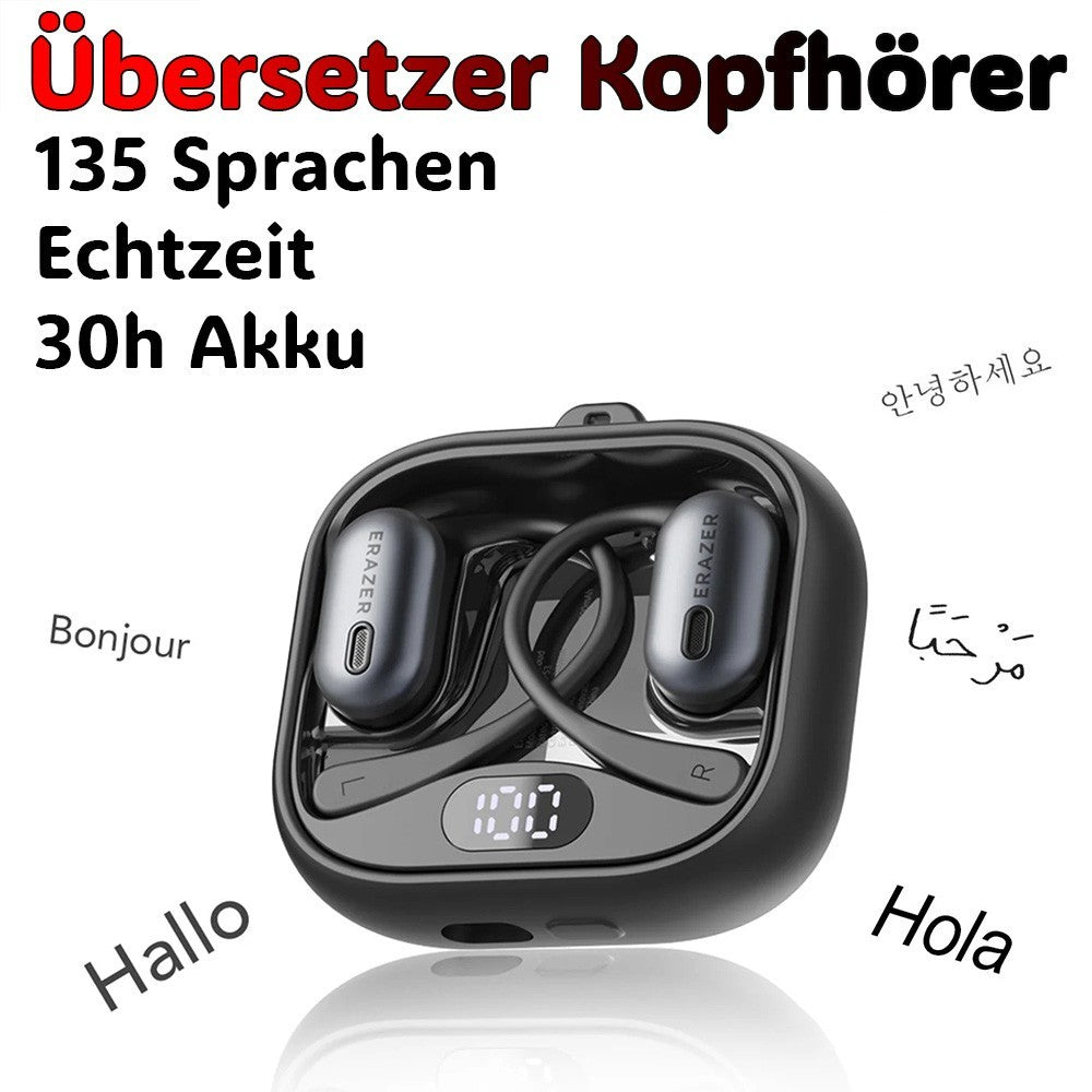 135 Sprachen Übersetzer Kopfhörer AI Übersetzungskopfhörer Übersetzungsgerät