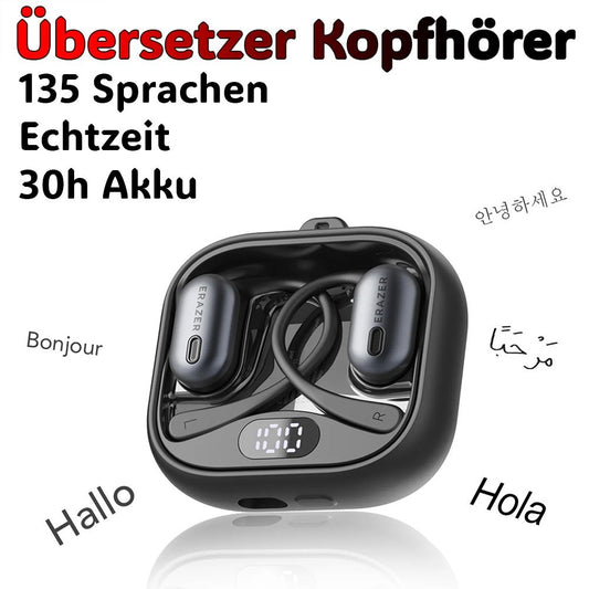 135 Sprachen Übersetzer Kopfhörer AI Übersetzungskopfhörer Übersetzungsgerät