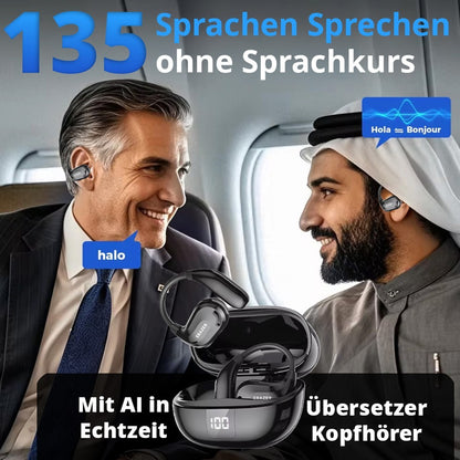 135 Sprachen AI Echtzeit Übersetzer Kopfhörer die übersetzen| mit Übersetzer