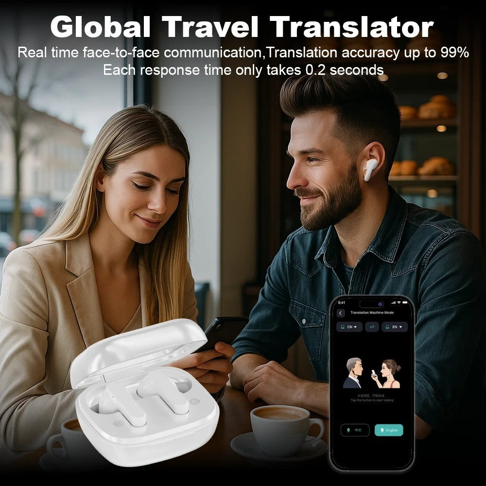 144 Sprachen AI Übersetzer live Translate| Übersetzer Kopfhörer mit Übersetzer