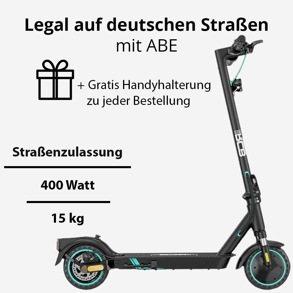 E-Scooter mit Straßenzulassung Elektroroller ABE Faltbar Escooter Elektro Roller