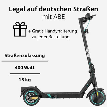 E-Scooter mit Straßenzulassung Elektroroller ABE Faltbar Escooter Elektro Roller