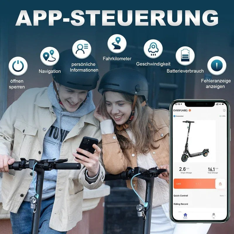 E-Scooter mit Straßenzulassung Elektroroller ABE Faltbar Escooter Elektro Roller