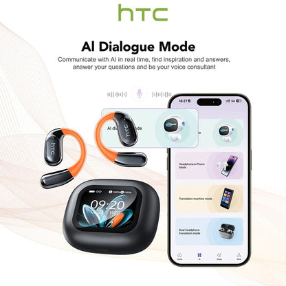 HTC NE27 Übersetzer Ohrhörer Echtzeit Übersetzer Kopfhörer 130+ Sprachen Glow