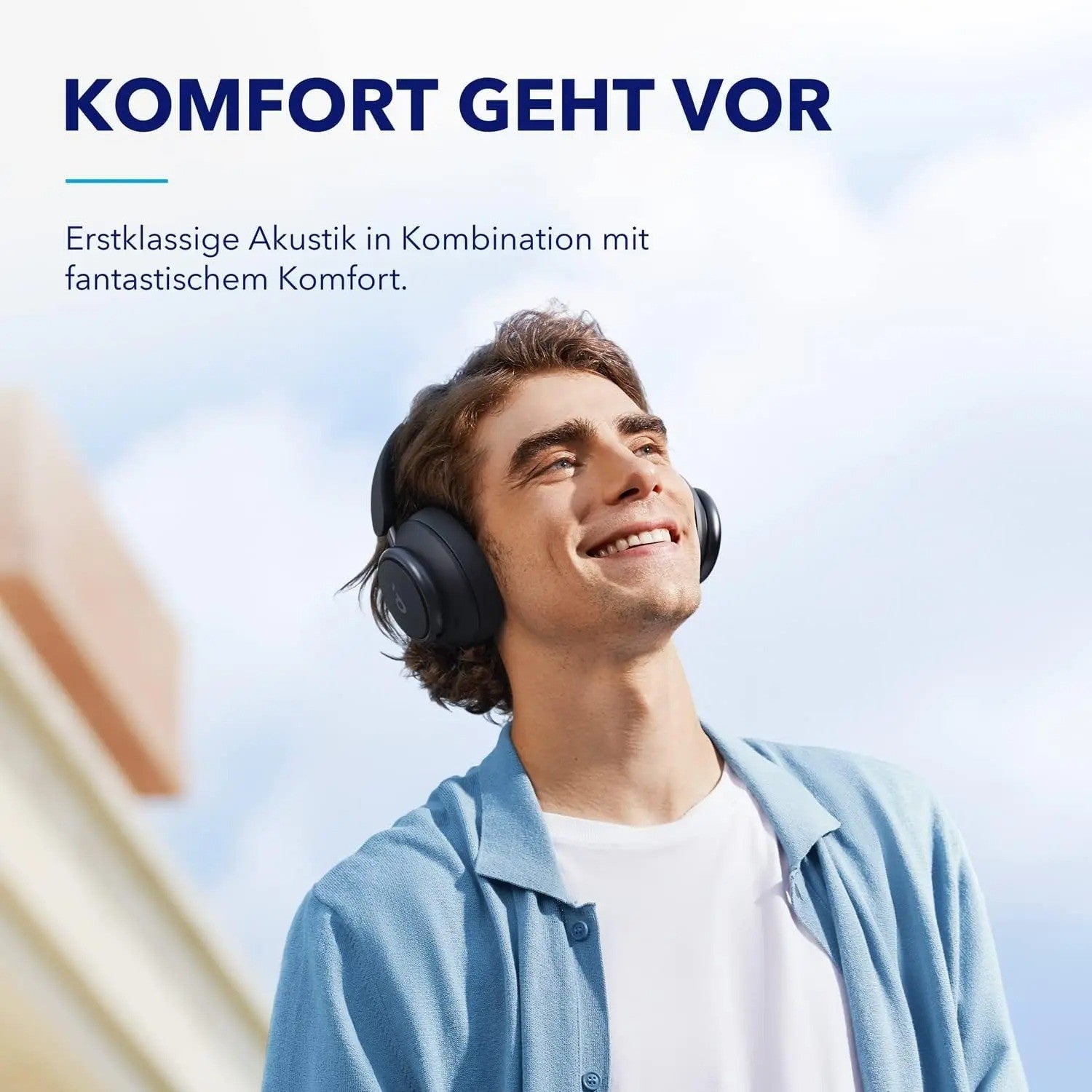 Soundcore Anker Space Q45 Bluetooth Kopfhörer 50 Std. Wiedergabe App Steuerung