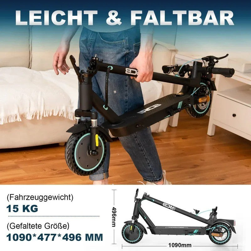 E-Scooter mit Straßenzulassung Elektroroller ABE Faltbar Escooter Elektro Roller
